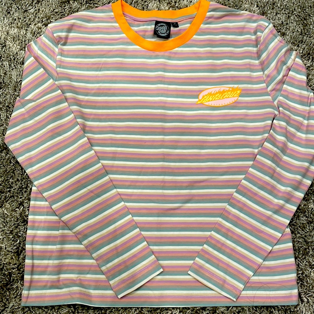 Santa Cruz long sleeve striped tshirt